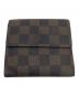 LOUIS VUITTON (ルイ ヴィトン) 2つ折り財布/ダミエ・ポルトフォイユ・エリーズ ブラウン：15000円