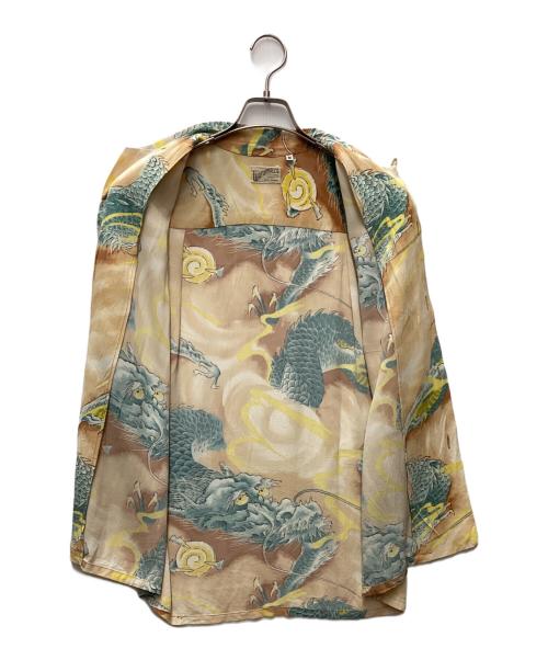 WATUMULL'S（ワットムルス）WATUMULL'S (ワットムルス) アロハシャツ ブラウン×ブルー サイズ:Mの古着・服飾アイテム