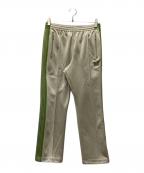 Needlesニードルズ）の古着「ナロートラックパンツ」｜ベージュ×黄緑