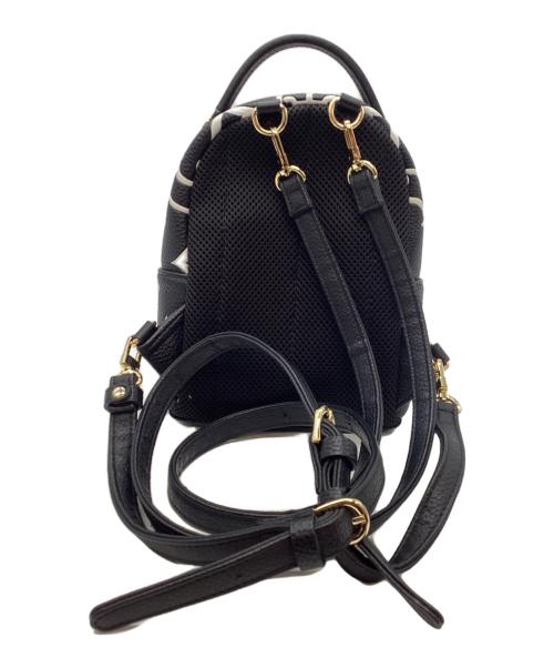 CASTELBAJAC（カステルバジャック）CASTELBAJAC (カステルバジャック) ミニバックパック ブラック×ホワイトの古着・服飾アイテム