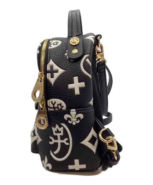 CASTELBAJAC（カステルバジャック）CASTELBAJAC (カステルバジャック) ミニバックパック ブラック×ホワイトの古着・服飾アイテム