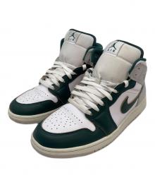 NIKE（ナイキ）の古着「ミッドカットスニーカー/Nike Air Jordan 1 Mid "Oxidized Green"」｜ホワイト×グリーン