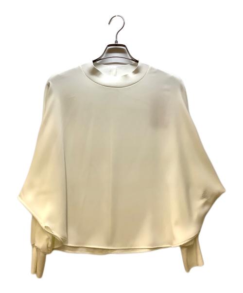 BEARDSLEY（ビアズリー）BEARDSLEY (ビアズリー) ニットコンビブラウス ホワイト サイズ:FREEの古着・服飾アイテム