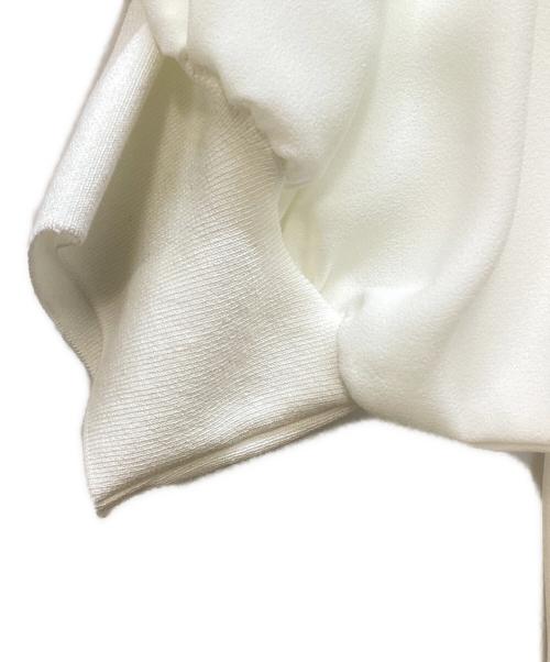BEARDSLEY（ビアズリー）BEARDSLEY (ビアズリー) ニットコンビブラウス ホワイト サイズ:FREEの古着・服飾アイテム