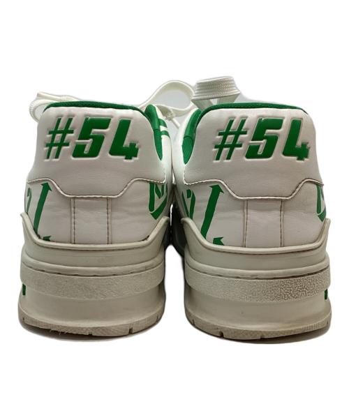 LOUIS VUITTON（ルイ ヴィトン）LOUIS VUITTON (ルイ ヴィトン) スニーカー ホワイト×グリーン サイズ:7の古着・服飾アイテム