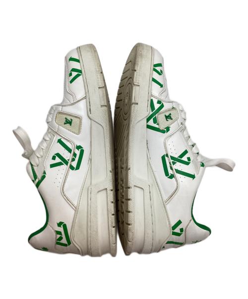 LOUIS VUITTON（ルイ ヴィトン）LOUIS VUITTON (ルイ ヴィトン) スニーカー ホワイト×グリーン サイズ:7の古着・服飾アイテム