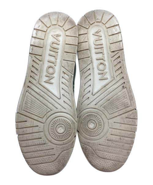 LOUIS VUITTON（ルイ ヴィトン）LOUIS VUITTON (ルイ ヴィトン) スニーカー ホワイト×グリーン サイズ:7の古着・服飾アイテム