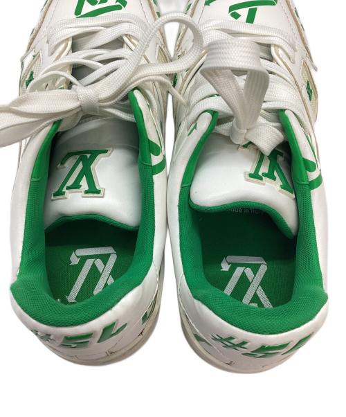 LOUIS VUITTON（ルイ ヴィトン）LOUIS VUITTON (ルイ ヴィトン) スニーカー ホワイト×グリーン サイズ:7の古着・服飾アイテム