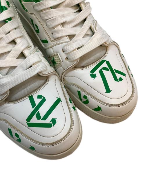 LOUIS VUITTON（ルイ ヴィトン）LOUIS VUITTON (ルイ ヴィトン) スニーカー ホワイト×グリーン サイズ:7の古着・服飾アイテム
