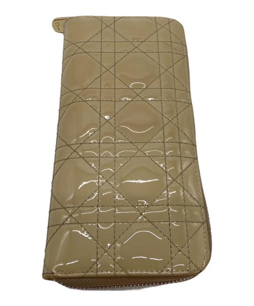 Christian Dior（クリスチャン ディオール）Christian Dior (クリスチャン ディオール) 長財布 ベージュの古着・服飾アイテム