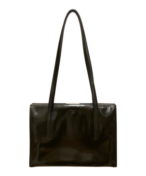 PRADA（プラダ）PRADA (プラダ) トートバッグ/エナメル ブラウンの古着・服飾アイテム