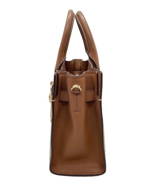MICHAEL KORS（マイケル・コース）MICHAEL KORS (マイケルコース) 2WAYショルダーバッグ ブラウン×ホワイトの古着・服飾アイテム