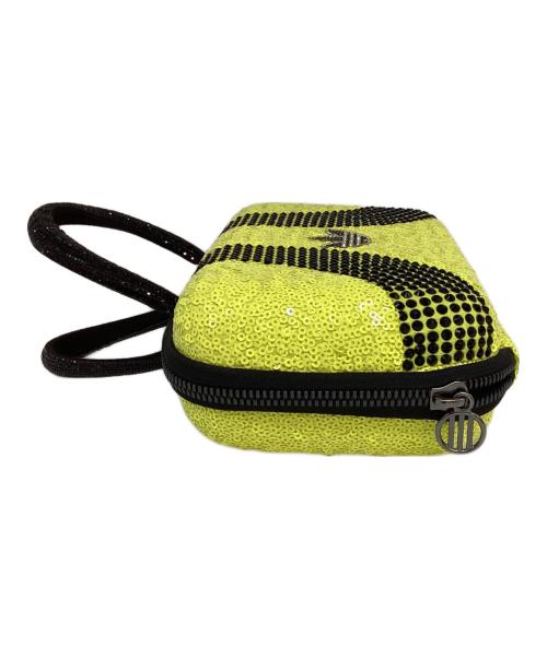 adidas Originals（アディダスオリジナル）adidas Originals (アディダスオリジナル) ラインストーンクラッチバッグ ライトグリーンの古着・服飾アイテム