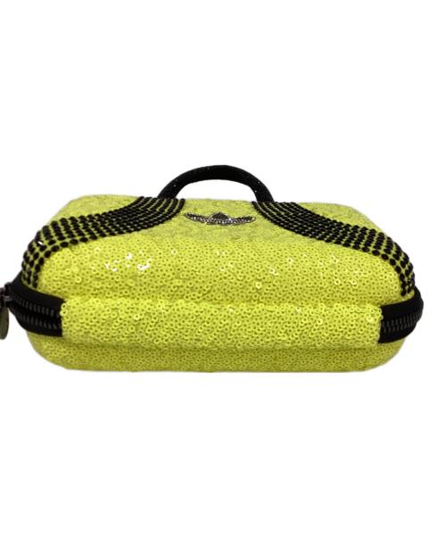 adidas Originals（アディダスオリジナル）adidas Originals (アディダスオリジナル) ラインストーンクラッチバッグ ライトグリーンの古着・服飾アイテム