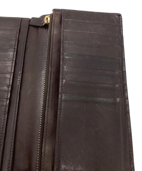 Saint Laurent Paris（サンローランパリ）Saint Laurent Paris (サンローランパリ) コンチネンタルウォレット ダークブラウンの古着・服飾アイテム