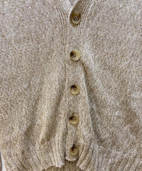 Settefili Cashmere（セッテフィーリ カシミア）Settefili Cashmere (セッテフィーリ カシミア) 薄手カーディガン ブラウン サイズ:L（44）の古着・服飾アイテム