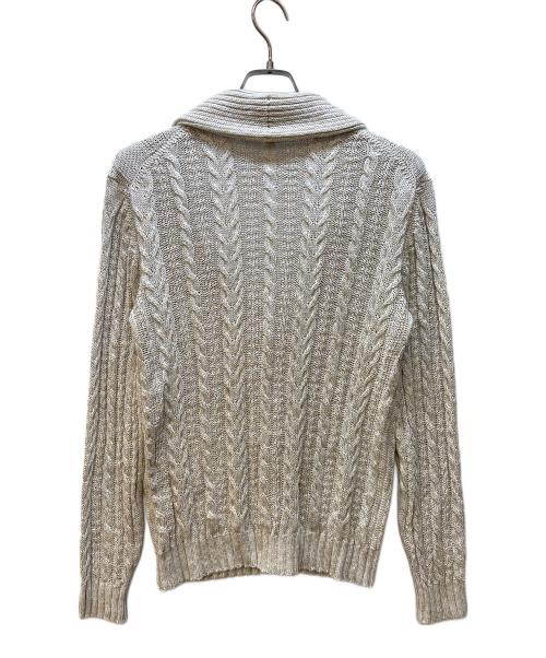 Settefili Cashmere（セッテフィーリ カシミア）Settefili Cashmere (セッテフィーリ カシミア) 薄手カーディガン ベージュ サイズ:46の古着・服飾アイテム