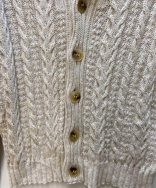 Settefili Cashmere（セッテフィーリ カシミア）Settefili Cashmere (セッテフィーリ カシミア) 薄手カーディガン ベージュ サイズ:46の古着・服飾アイテム