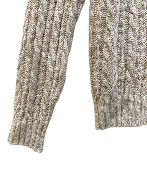 Settefili Cashmere（セッテフィーリ カシミア）Settefili Cashmere (セッテフィーリ カシミア) 薄手カーディガン ベージュ サイズ:46の古着・服飾アイテム