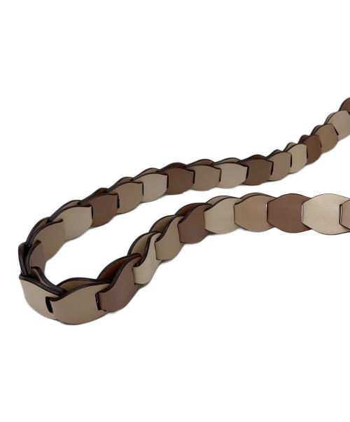 MICHAEL KORS（マイケル・コース）MICHAEL KORS (マイケルコース) ショルダーバッグ/Jolene Tricolor Saddle Crossbody アイボリー×ピンクの古着・服飾アイテム