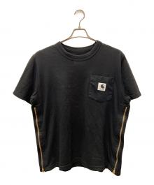 sacai×CarHartt（サカイ×カーハート）の古着「半袖カットソー」｜ブラック