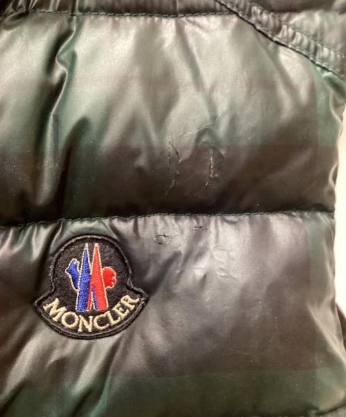 MONCLER（モンクレール）MONCLER (モンクレール) ダウンベスト/CORBIER グリーン×ブラック サイズ:Sの古着・服飾アイテム