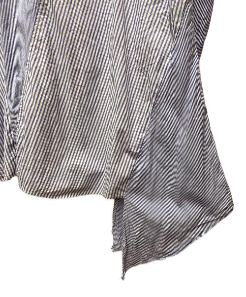 77circa（ナナナナサーカ）77circa (ナナナナサーカ) リメイクシャツ ブルー×ホワイト サイズ:Fの古着・服飾アイテム