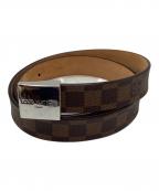 LOUIS VUITTONルイ ヴィトン）の古着「レザーベルト」｜ブラウン