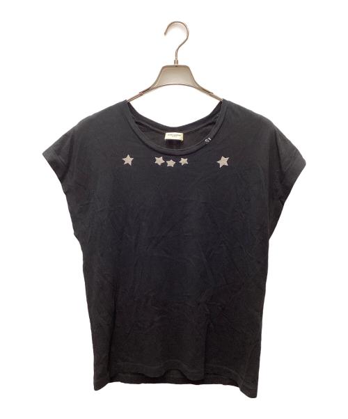 Saint Laurent Paris（サンローランパリ）Saint Laurent Paris (サンローランパリ) 半袖カットソー ブラック サイズ:XSの古着・服飾アイテム