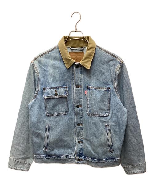 LEVI'S（リーバイス）LEVI'S (リーバイス) デニムトラッカージャケット ブルー×カーキ サイズ:Mの古着・服飾アイテム