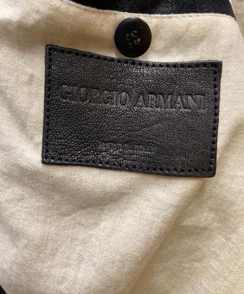 GIORGIO ARMANI（ジョルジョアルマーニ）GIORGIO ARMANI (ジョルジョアルマーニ) スーツジャケット ブラック サイズ:52の古着・服飾アイテム