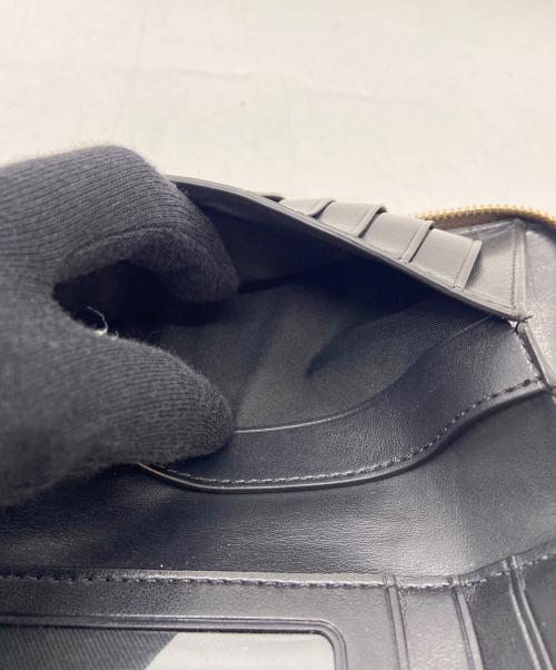 COACH（コーチ）COACH (コーチ) ラウンドファスナー財布 ブラウン×ブラックの古着・服飾アイテム