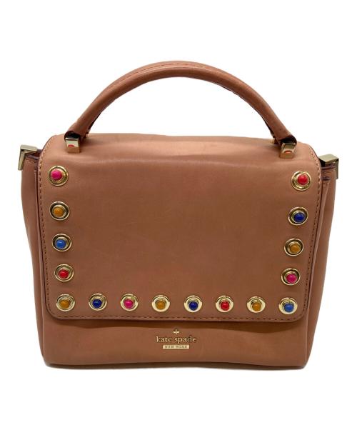 Kate Spade（ケイトスペード）Kate Spade (ケイトスペード) 2WAYバッグ ライトブラウンの古着・服飾アイテム