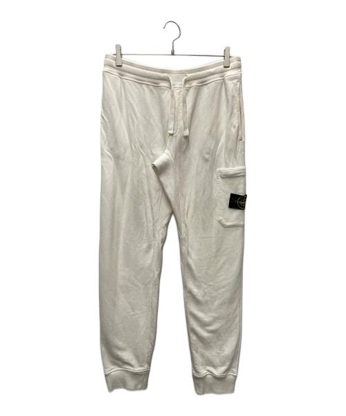 STONE ISLAND（ストーンアイランド）STONE ISLAND (ストーンアイランド) スウェットパンツ ホワイト サイズ:Lの古着・服飾アイテム