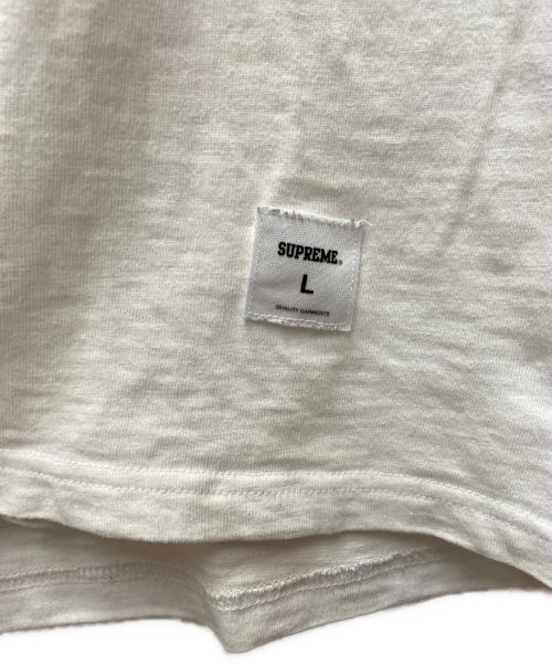 SUPREME（シュプリーム）SUPREME (シュプリーム) Sketch Embroidered S/S Top ホワイト サイズ:Lの古着・服飾アイテム