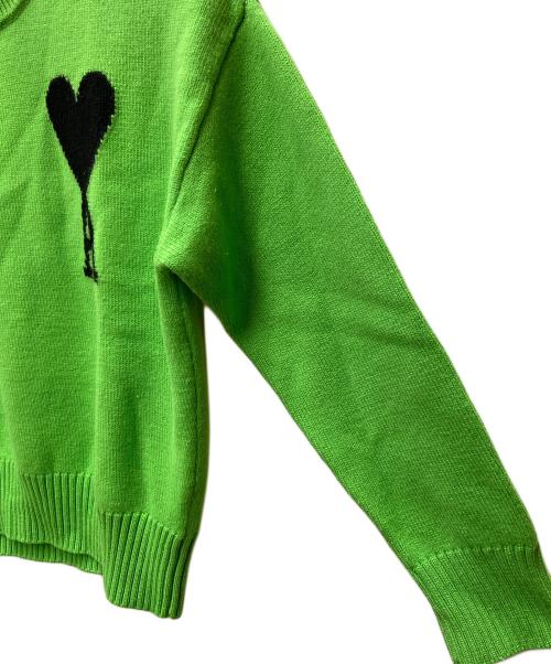AMI Alexandre Mattiussi（アミアレクサンドルマテュッシ）AMI Alexandre Mattiussi (アミアレクサンドルマテュッシ) 厚手ニット 黄緑 サイズ:XSの古着・服飾アイテム