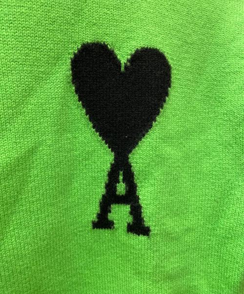 AMI Alexandre Mattiussi（アミアレクサンドルマテュッシ）AMI Alexandre Mattiussi (アミアレクサンドルマテュッシ) 厚手ニット 黄緑 サイズ:XSの古着・服飾アイテム