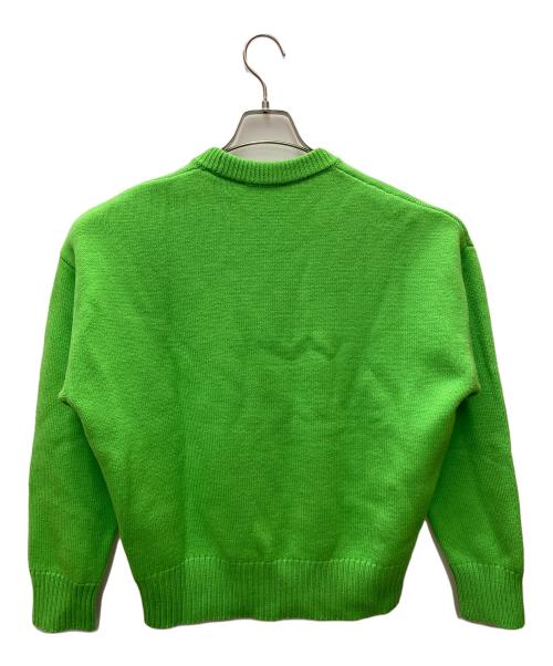 AMI Alexandre Mattiussi（アミアレクサンドルマテュッシ）AMI Alexandre Mattiussi (アミアレクサンドルマテュッシ) 厚手ニット 黄緑 サイズ:XSの古着・服飾アイテム