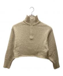 TODAYFUL（トゥデイフル）の古着「ハーフジップニット」｜ベージュ