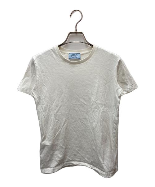 PRADA（プラダ）PRADA (プラダ) トライアングルロゴ カットソー ホワイト サイズ:Sの古着・服飾アイテム