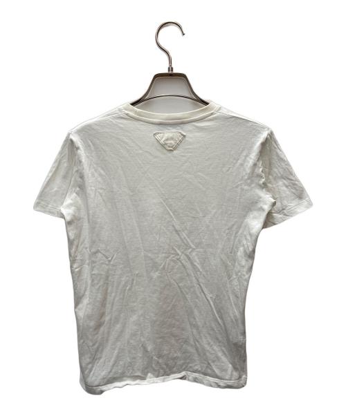 PRADA（プラダ）PRADA (プラダ) トライアングルロゴ カットソー ホワイト サイズ:Sの古着・服飾アイテム