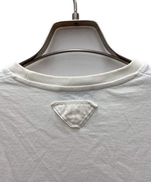 PRADA（プラダ）PRADA (プラダ) トライアングルロゴ カットソー ホワイト サイズ:Sの古着・服飾アイテム