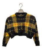 MIU MIUミュウミュウ）の古着「厚手ニット」｜ブラック×イエロー