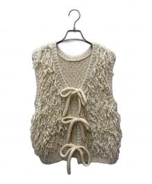 MAISON SCOTCH（メゾンスコッチ）の古着「ニットベスト」｜アイボリー