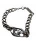 DIESEL (ディーゼル) ロゴチェーンブレスレット：9000円