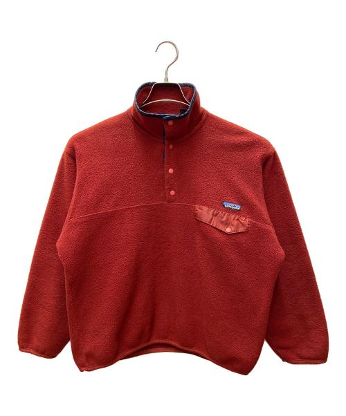Patagonia（パタゴニア）Patagonia (パタゴニア) ハーフボタンフリースプルオーバー/シンチラスナップT/90年代 レッド サイズ:Mの古着・服飾アイテム