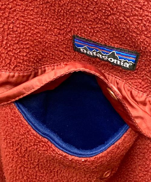 Patagonia（パタゴニア）Patagonia (パタゴニア) ハーフボタンフリースプルオーバー/シンチラスナップT/90年代 レッド サイズ:Mの古着・服飾アイテム