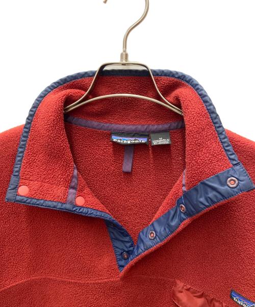 Patagonia（パタゴニア）Patagonia (パタゴニア) ハーフボタンフリースプルオーバー/シンチラスナップT/90年代 レッド サイズ:Mの古着・服飾アイテム