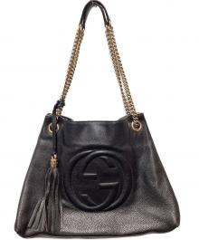 GUCCI（グッチ）の古着「チェーントートバッグ」｜ブラック