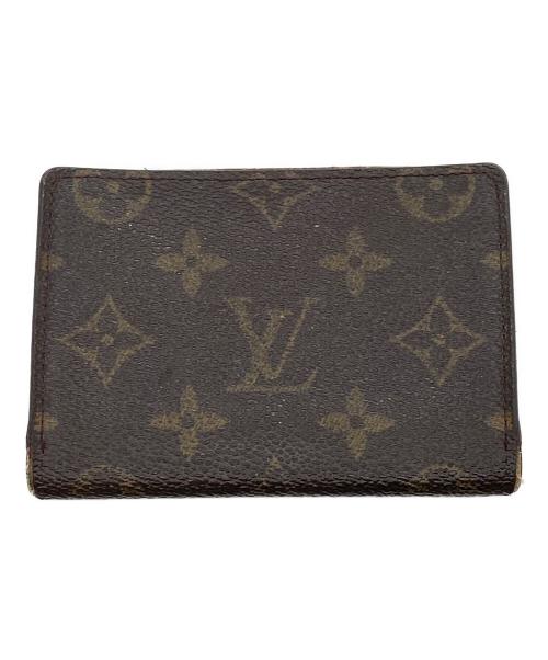 LOUIS VUITTON（ルイ ヴィトン）LOUIS VUITTON (ルイ ヴィトン) パスケース/モノグラム・ポルト2カルト ヴェルティカル ブラウンの古着・服飾アイテム